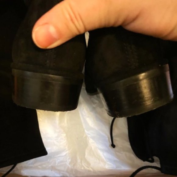 Stuart Weitzman Lowland Black Suede Over The Knee Boots - Picture 9 of 10